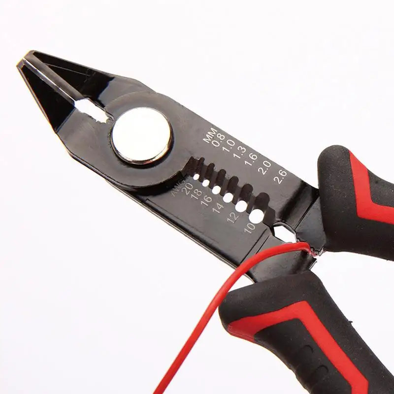 Alicates Pelacables de 6 pulgadas, cortador de pelado automático, prensado de cables, herramientas de reparación de electricista, herramienta pelacables, herramientas manuales