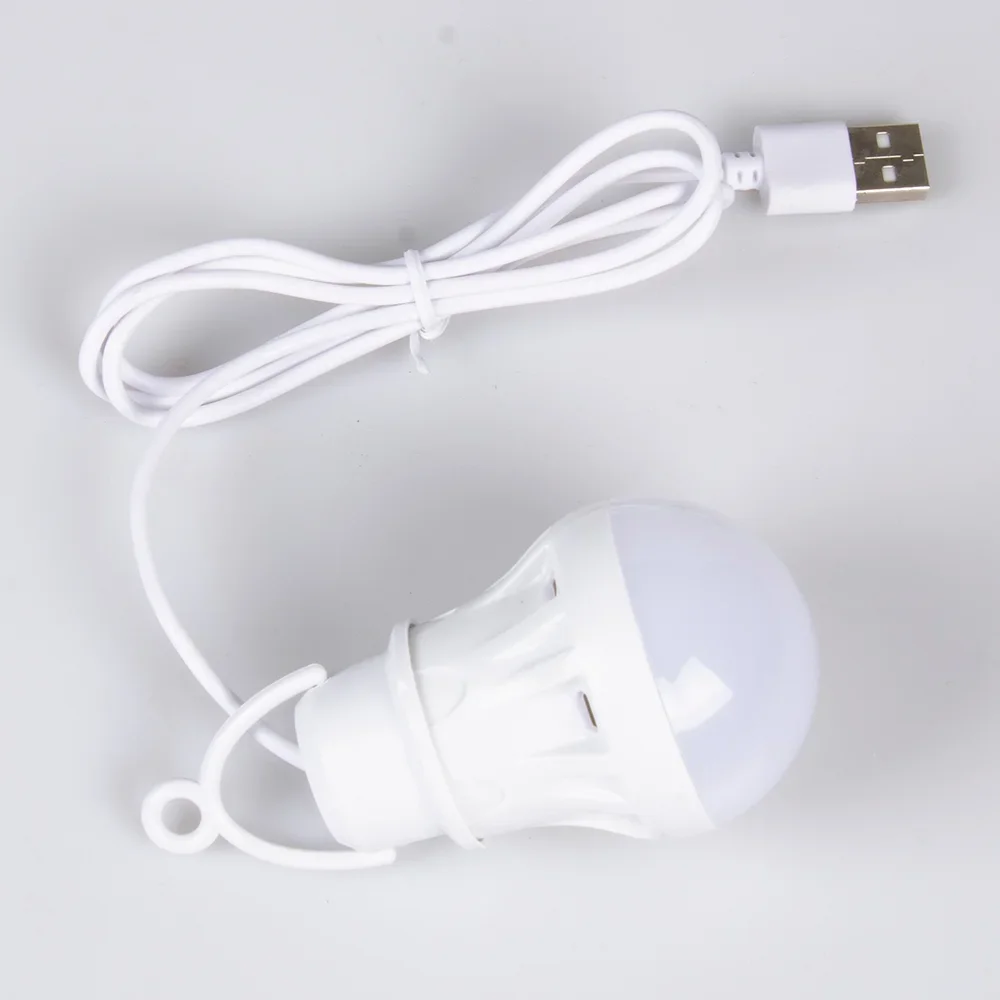 Mini lámpara LED magnética USB, luz nocturna portátil para PC/Notebook, interfaz USB, Camping, viaje (blanco frío), 3W/5W/7W 5V