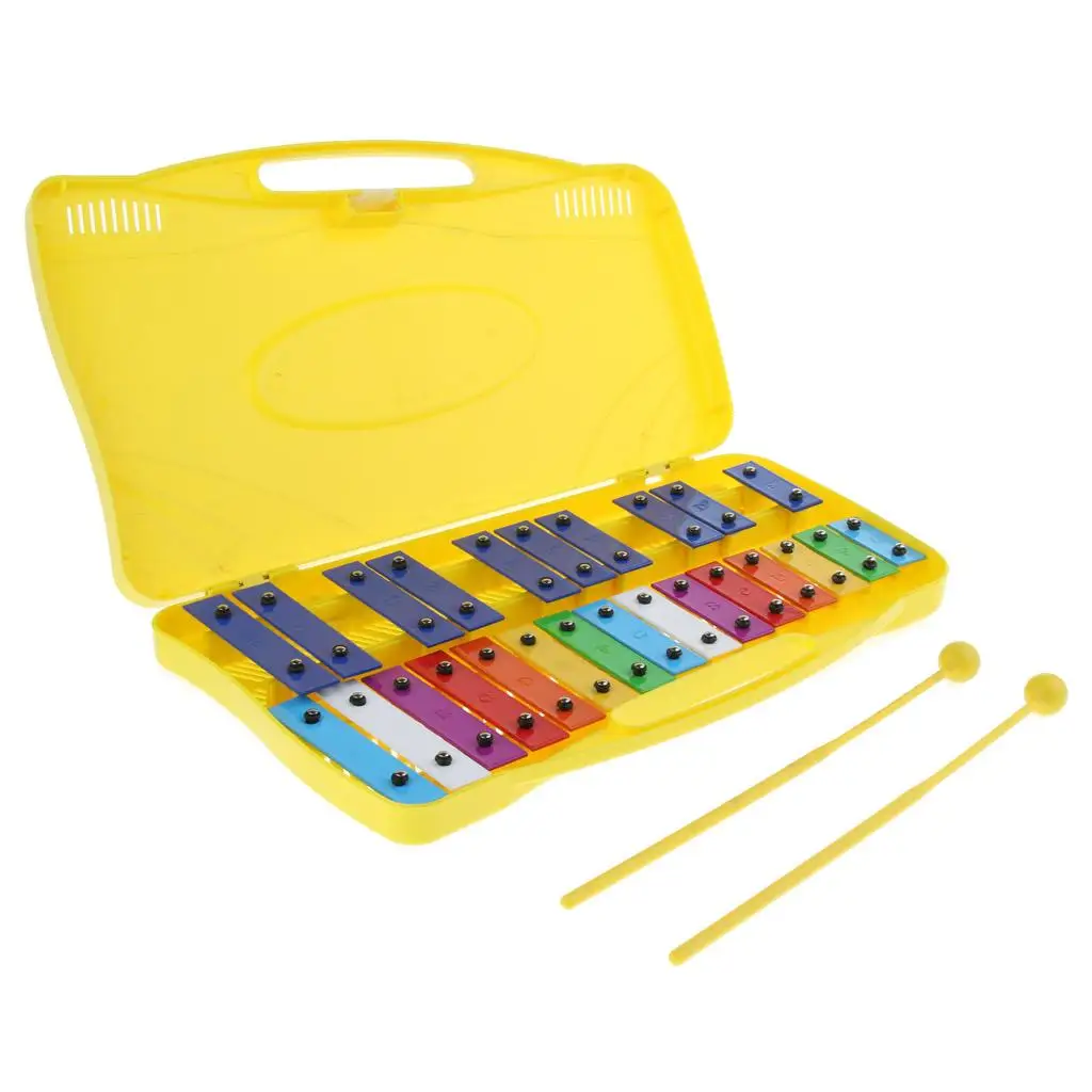 Premium Aluminum 25-Key Xylophone Set with Protective Case - Ideal for Kids' Musical Exploration