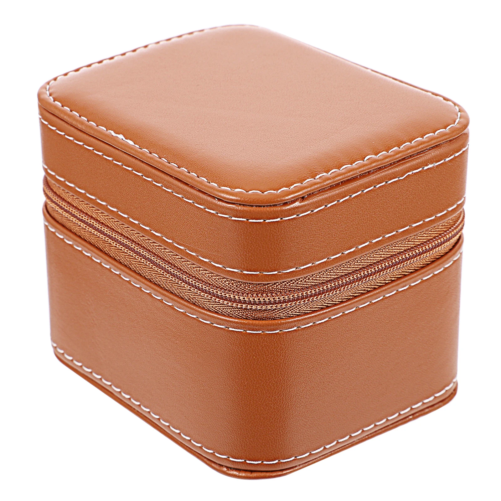 

Watch Box Storage Organizer Round Case Portable Dust Proof Scratch Resistant Jewelry Container Display