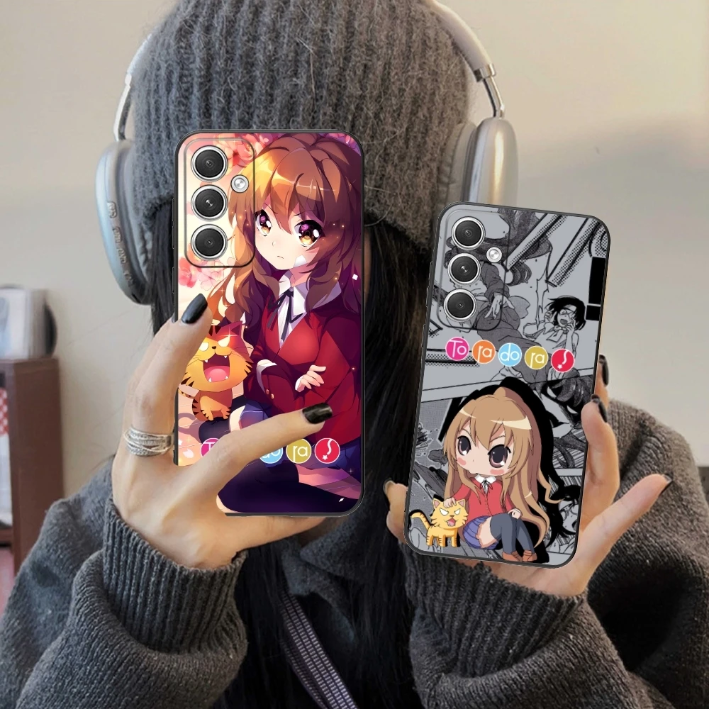 Toradora Aisaka Taiga Mobile Cell Phone Case for Samsung Galaxy S24 S23 S22 S21 S20 S10 S9 Plus FE Ultra Lite Black Cover Shell