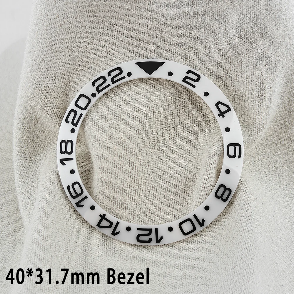 ForgeLink 40mm Lünetteneinlagen GMT Uhrenlünette 40mm * 31,7mm Keramik-Lünetteneinlage Passend für 42mm bis 44mm Taucheruhrengehäuse Uhrenring – Detail 15