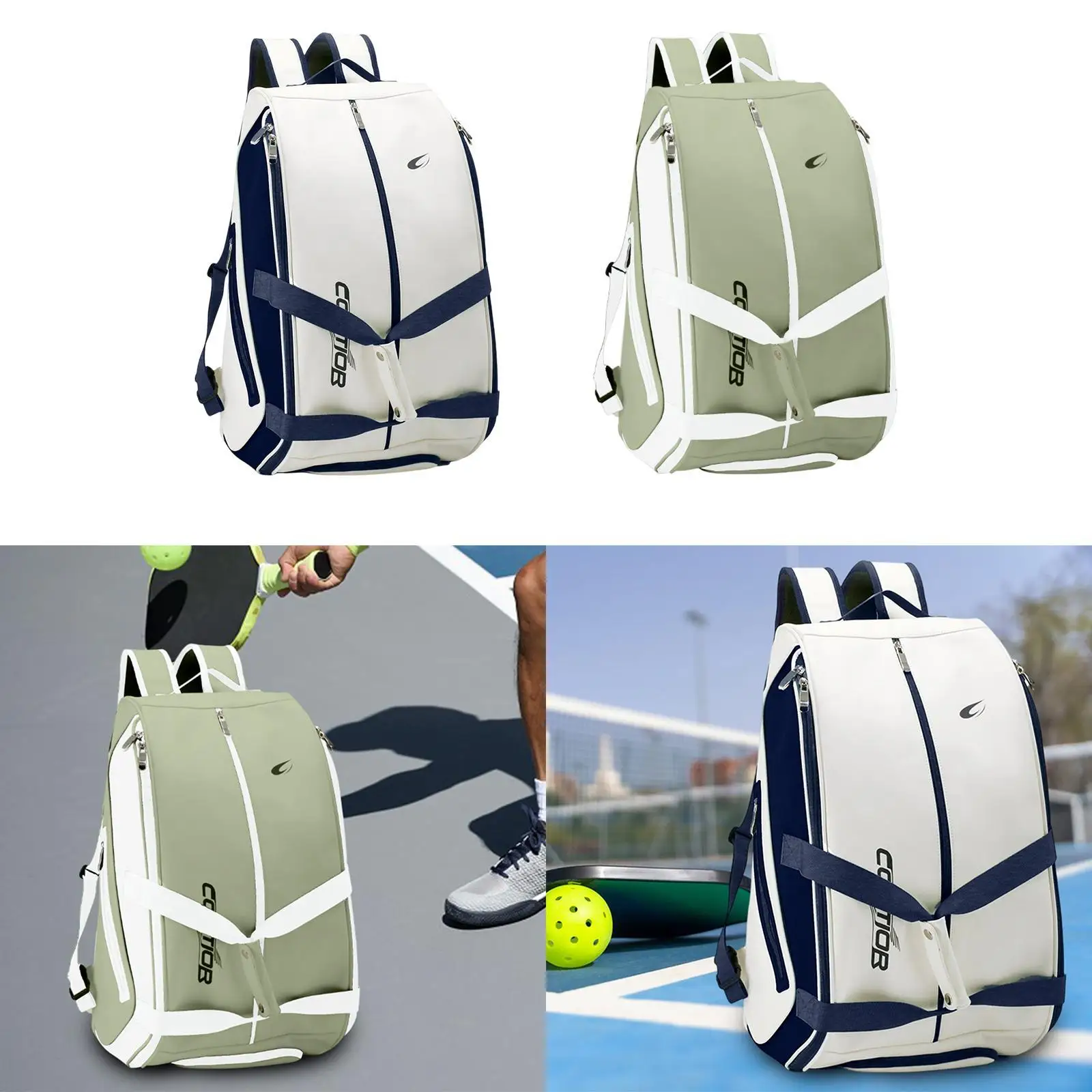 Pickleball Bag Duffle Bag Shoe Large Capacity Rucksack Waterproof Tennis Paddle