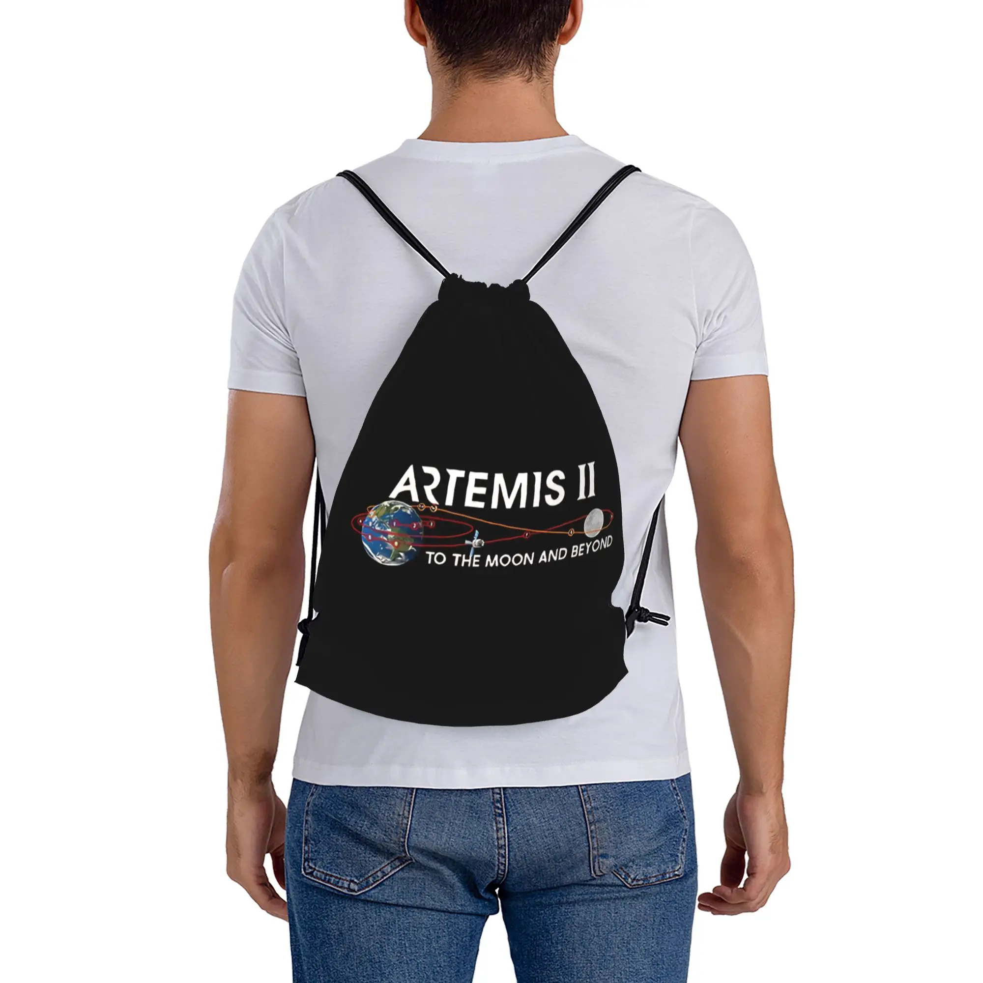 2026 Artemis II 34  Drawstring Bags Sports Unisex Storage Organize Bundle Pocket Rope Bag