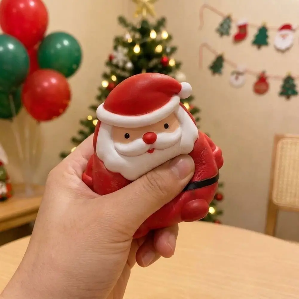 Cute Santa Slow Rising Squishy Soft Pinch Slow Rebound Fidget Stress Squeeze Sensory Christmas Squeeze Stress Play