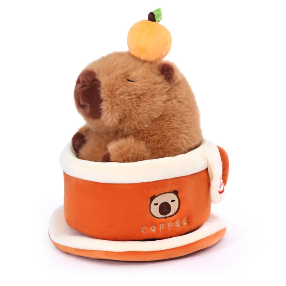 

Simulation Capybara Plush Toy Soft Fluffy Plush Animal Kapibala Doll Cartoon Collection Capybara Plush Stuffed Toy Home Decor