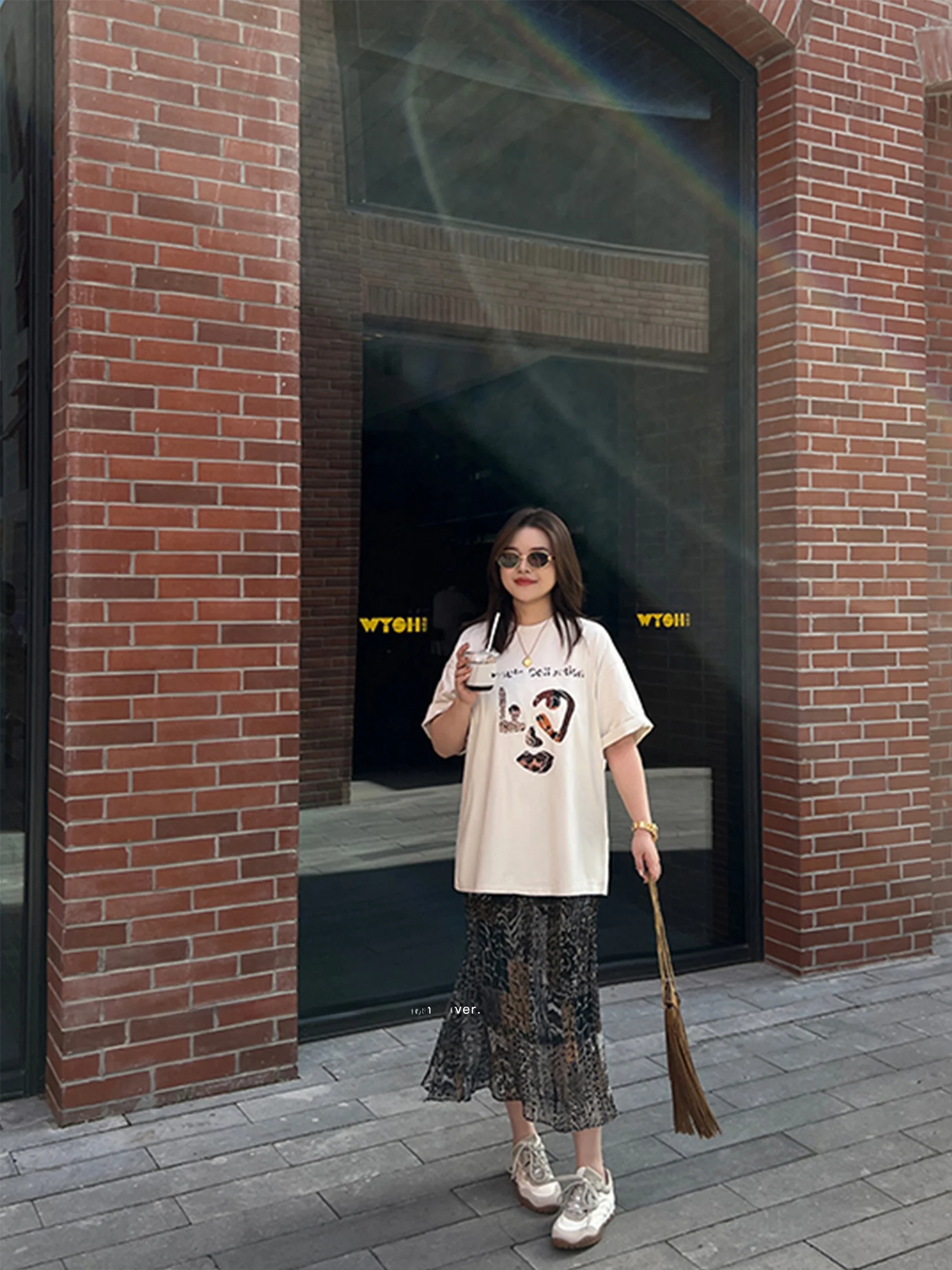 

Юбка JoJo Private Collection больших размеров с леопардовым принтом и вышивкой в виде горящих цветов, женская летняя длинная юбка для повседневной носки