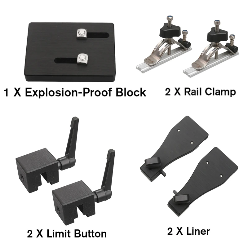 Electric Circular Saw Guide Tool Accessory Explosion-Proof Block Rail Clamp Liner Limit Button Rail Straight Cutting Saw