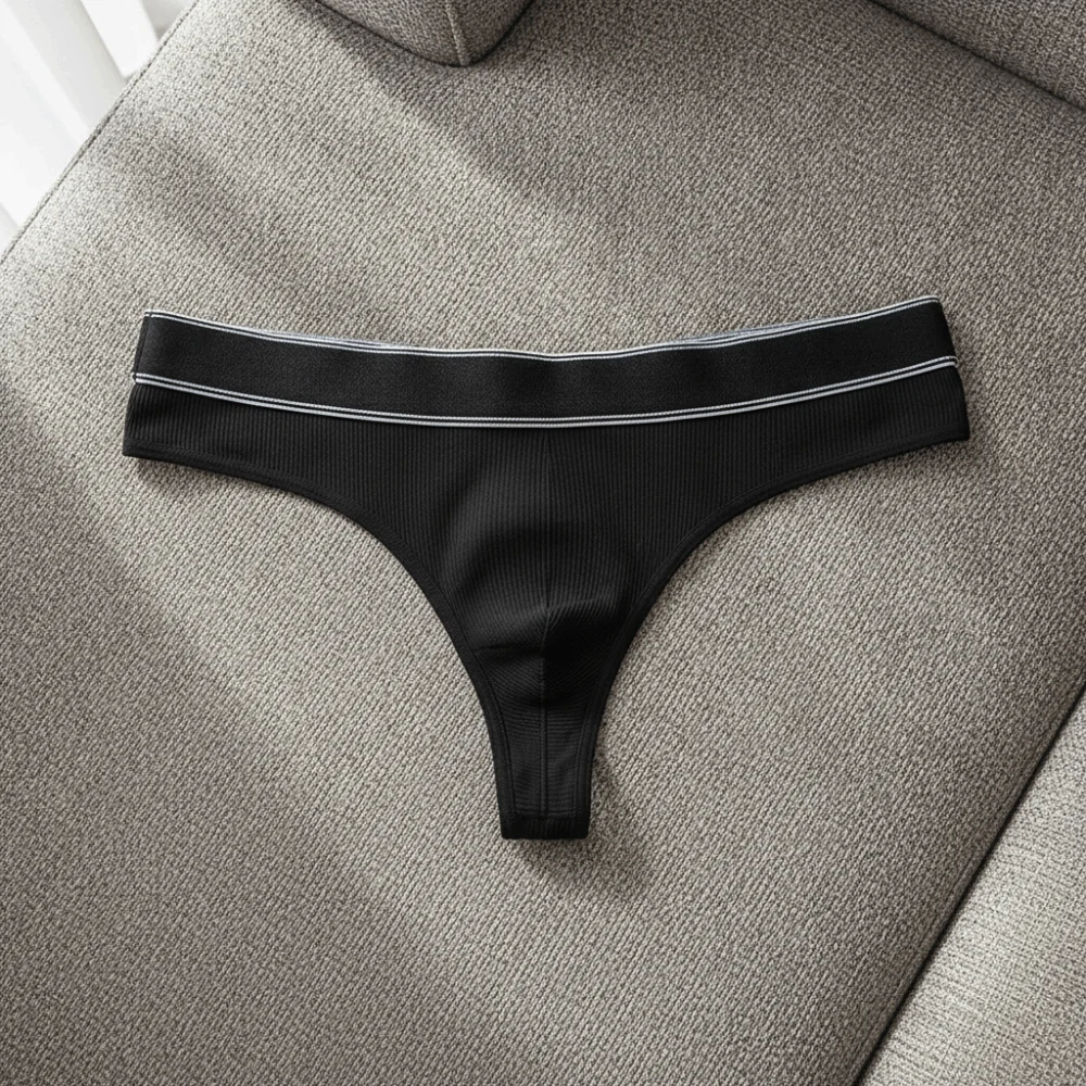 Breathable Low Waist Men Bikini Thongs Thin Lingerie Men's Panties Underpants Underwear Male Briefs Sports