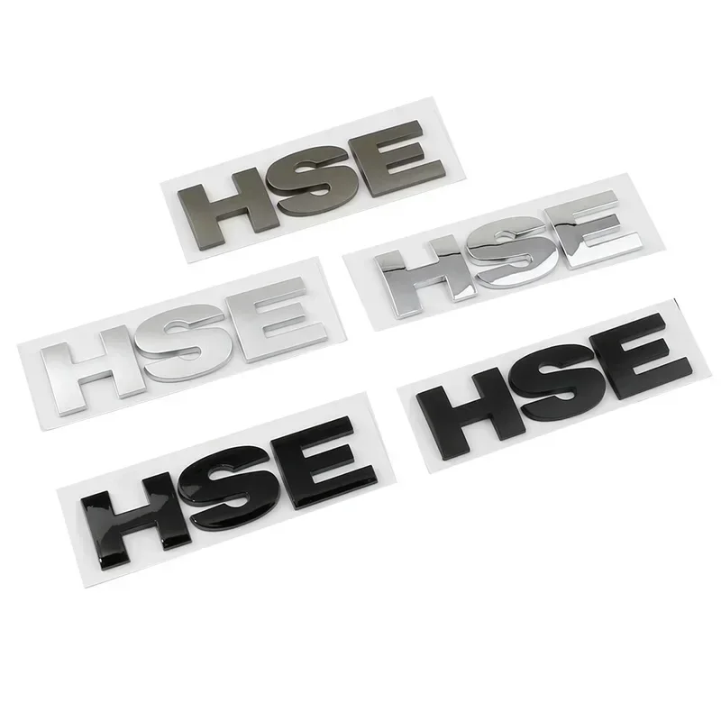 3D ABS HSE V8 Letters Rear Trunk Fender Badge Emblem Decals Sticker For Land Range Rover Sport Vogue Discovery 4 Car Accessories