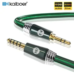 Kaiboer 4.4 To 3.5 Aux Cable 4.4mm TRRS To 3.5mm TRS Headphone DAC Adapter Balanced Audio Cable for Sony Amplifier Speaker