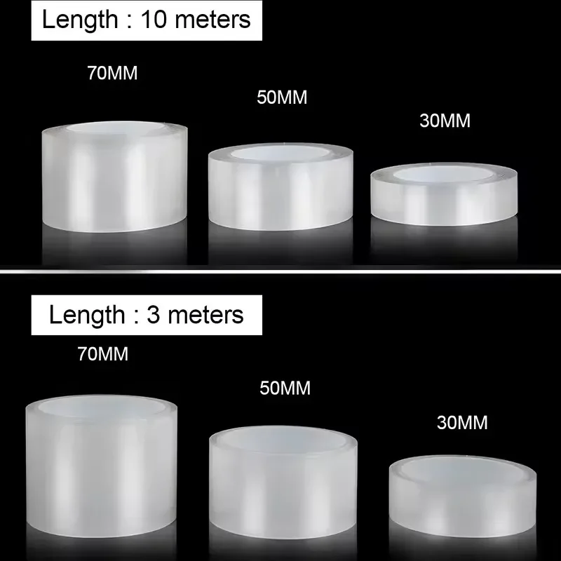 Transparent Waterproof Nano Tape Kitchen Bathroom Sink Caulk Self-Adhesive Traceless Single Side Sticker Car Protective Film