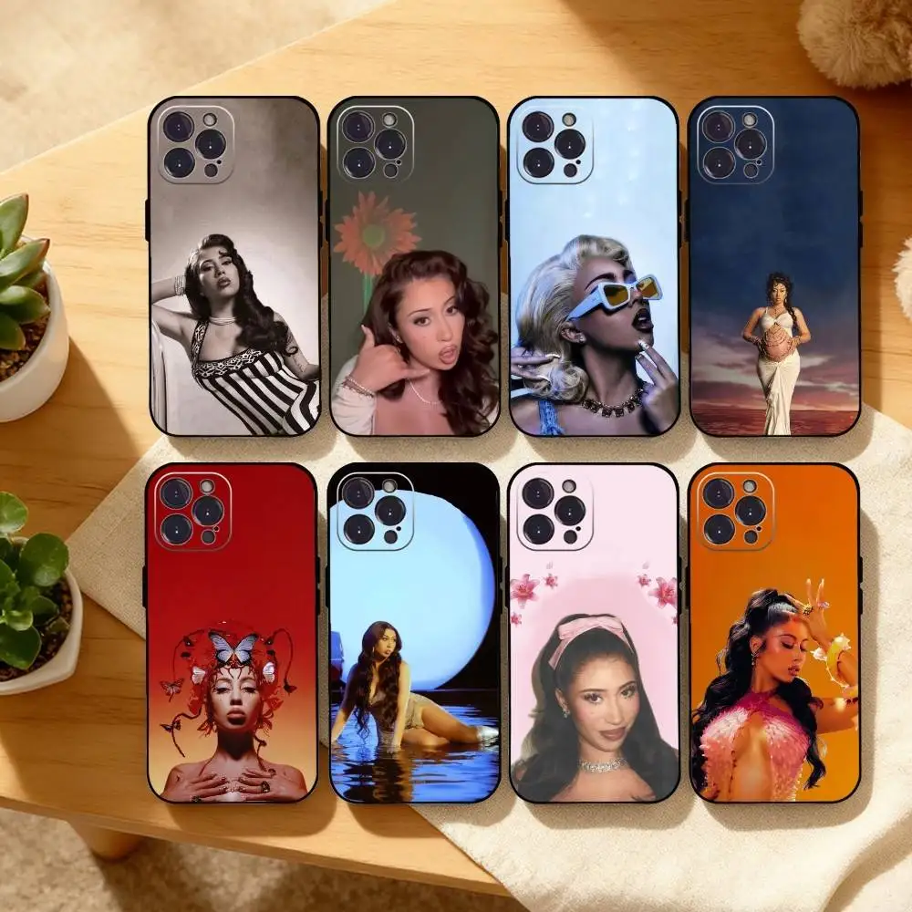 

K-Kali uchis S-Sincerely Singer Phone Case For iPhone17,16,15,14,13,12Plus,Pro Max,XS,5G Soft Silicone Black Cover