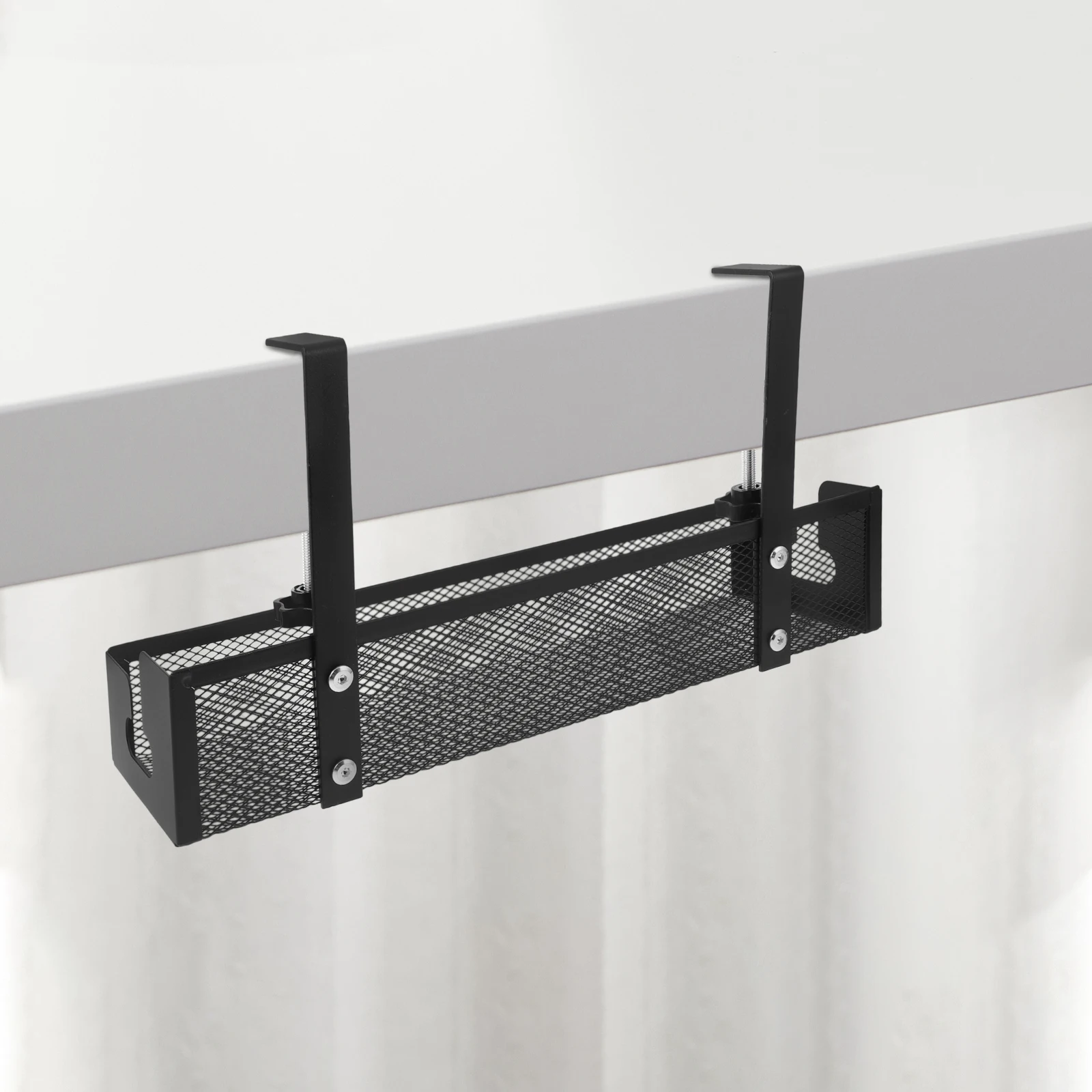 

Under Desk Cable Management Tray Wire Organizer No Punching Durable Carbon Steel Pc Accessories Gaming Office Home