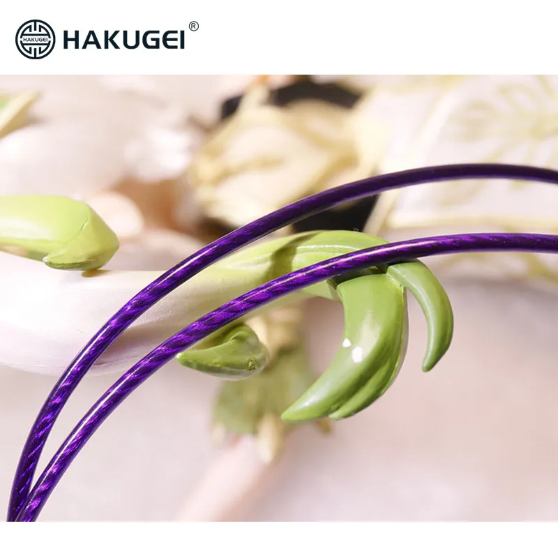 Purple sandalwood.litz 7N occ Hi-Fi earphone upgrade basic Cable OD: ф1.7mm