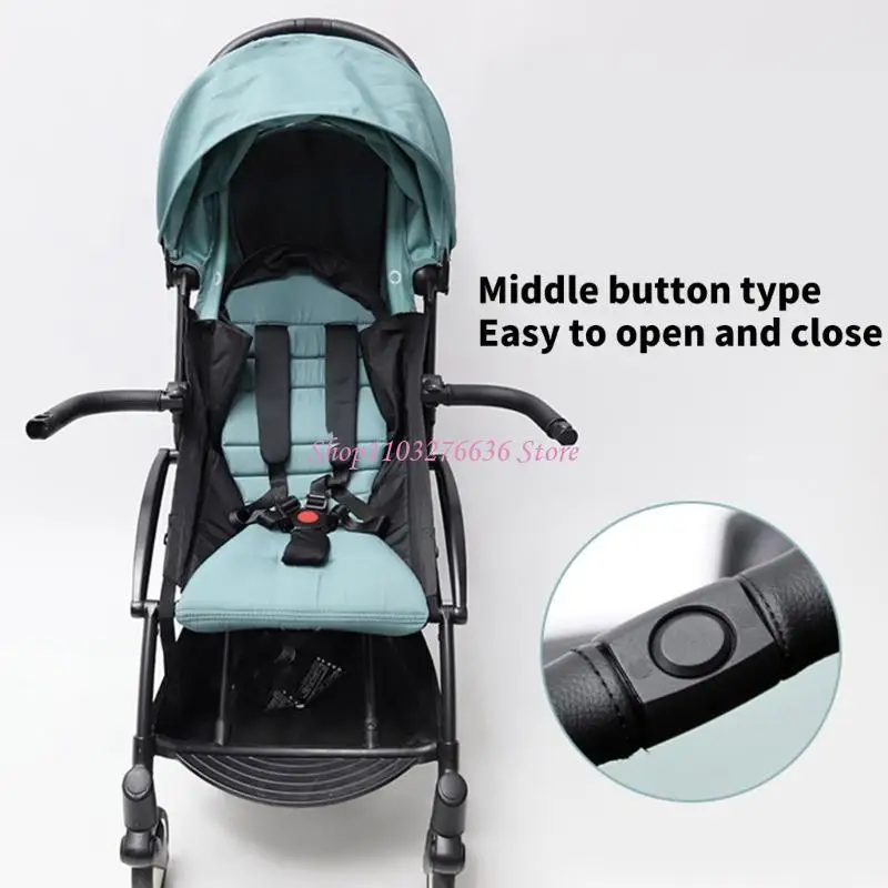 R6FD Baby Strollers Bumper Bar Replacement Handle Crossbar Pram Armrest Handlebar