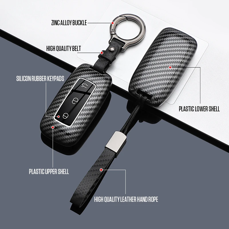 حافظة مفاتيح لهاتف جيلي جالاكسي EX5 E5 Cityray L6 L7 EMI NO.1 Proton e.MAS 7 5 E8 Starry 8 غطاء سلسلة مفاتيح شل فوب ملحقات السيارة #2
