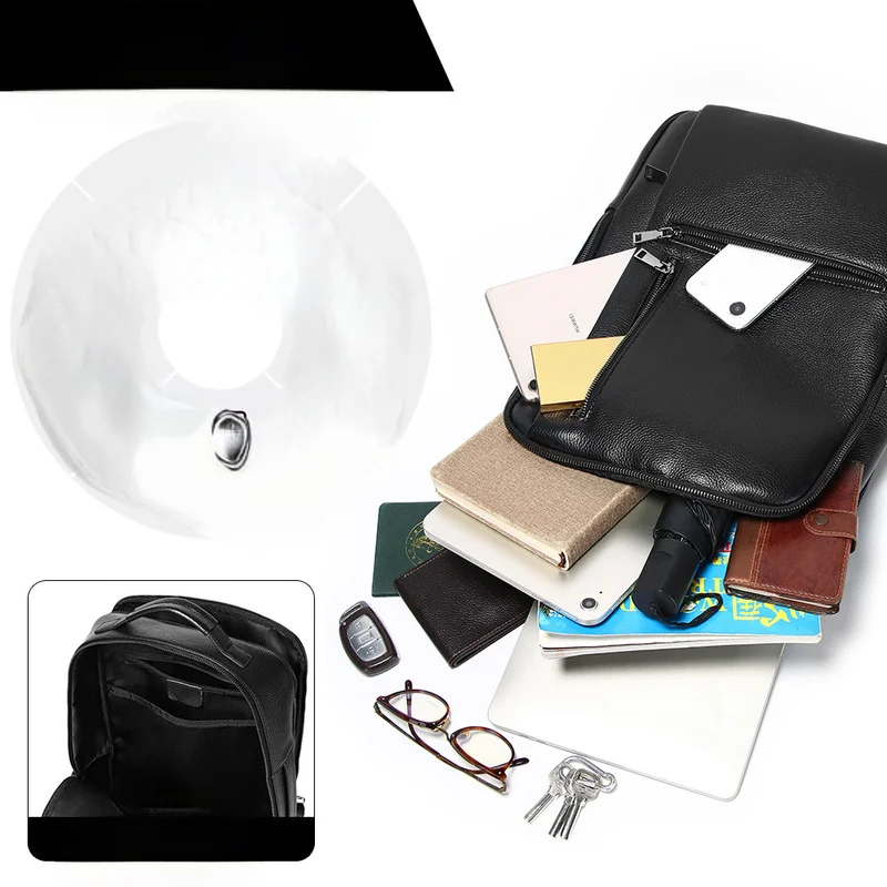 New Genuine Leather Backpack Premium Men's Business Laptop Backpack Cowhide Leather Bag for Men