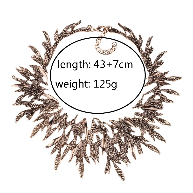 2025 New Indian Vintage Statement Metal Choker Necklace Women Retro Punk Large Collar Big Bib Necklace Jewelry