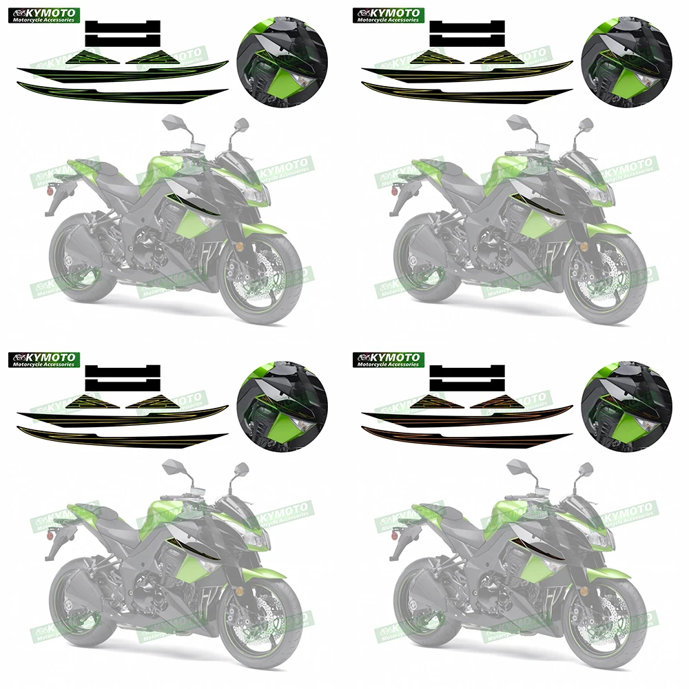 

For Ninja Z1000 10 2010-2013 Motorcycle Accessories Body Racing Fairing Decal Decoration Engine Logo Fairing Helmet Sticker