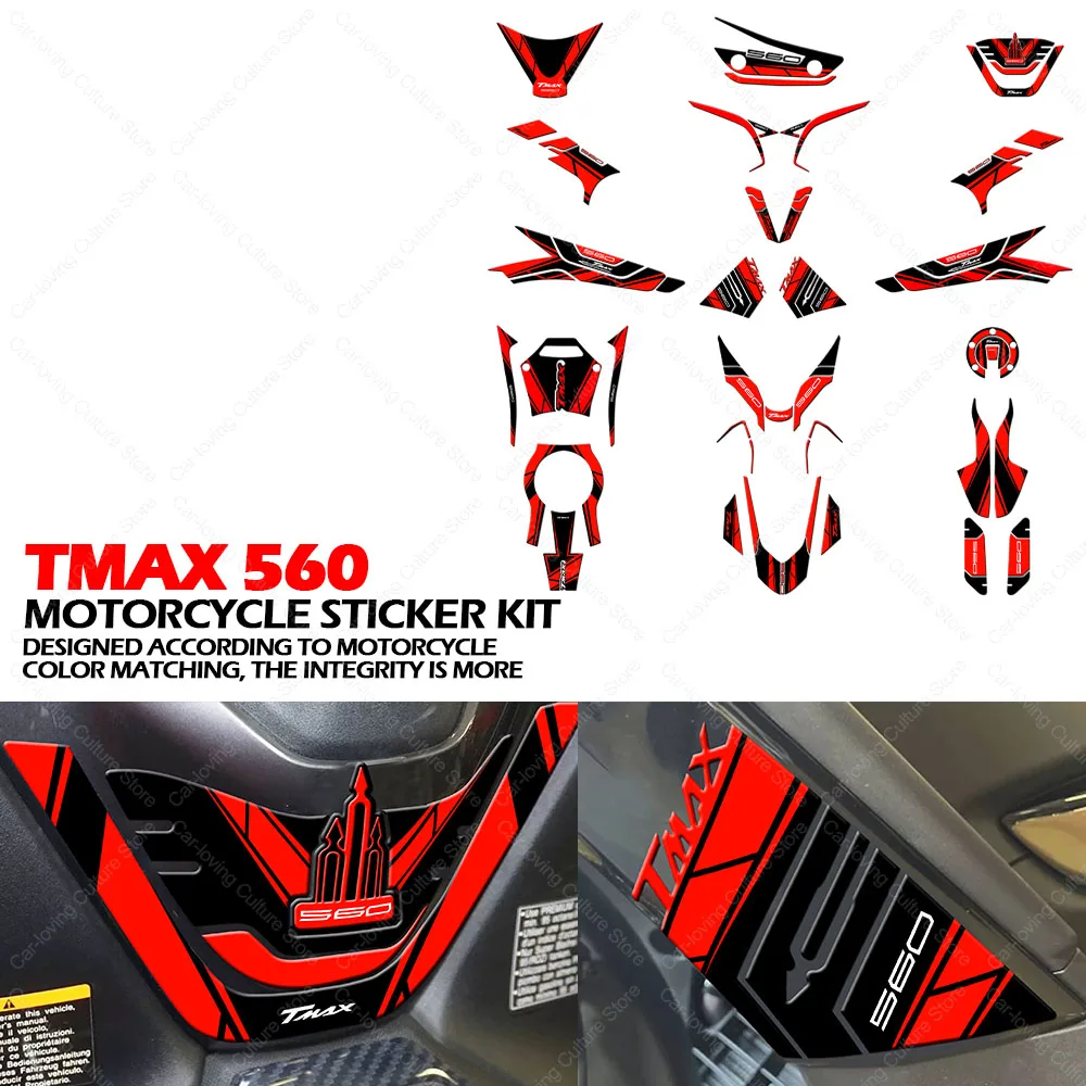 Motorcycle Accessories Tank Pad 3D Gel Epoxy Resin Stickers Kit Anti-Slip Waterproof Sticker For TMAX 560 tmax560