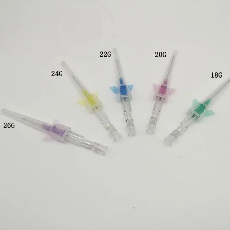 Pet Retention Needle with Heparin Cap, Retention Needle for Animal Injection, Dog and Cat, 26G, 24G, 22G, 20G, 18G, 50Pcs