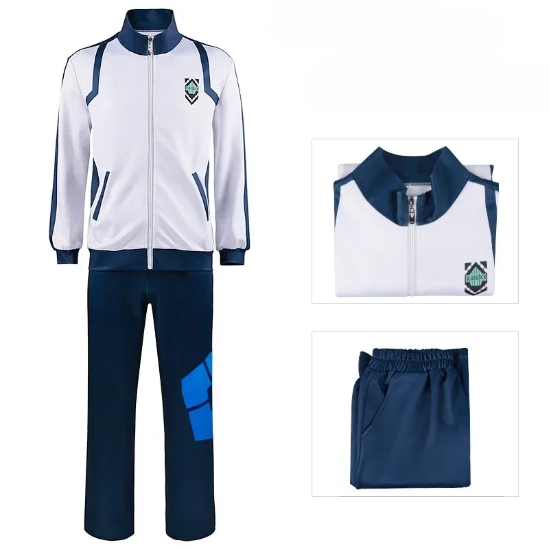 Men Sportswear Uniform Blue Lock Jersey Anime Costume Cosplay Blue Lock Cosplay Costume Halloween Costumes