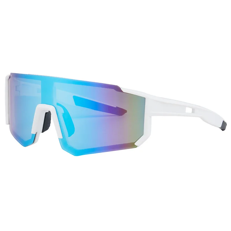 Cross-border sports sunglasses men\'s outdoor cycling mountaineering goggles large frame integrated fashion colorful sunglasses