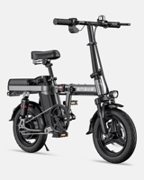 ENGWE T14 Electric Bicycle 250W Motor Removable Battery Aluminum 48V 10AH Battery 14*2 Inch Tire Folding Electric Bike