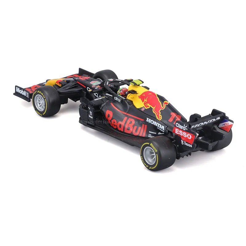 Bburago 1:43 F1 Formula One Red Bull Racing Sergio Perez car RB16B No. 11 alloy luxury car die-casting car model toy collection