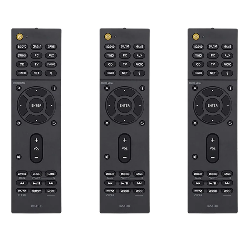 3X RC-911R التحكم عن بعد ل Onkyo TX-NR575 TX-NR585 TX-RZ810 TX-NR575E AV استقبال الصوت/مشغل الفيديو التحكم عن بعد