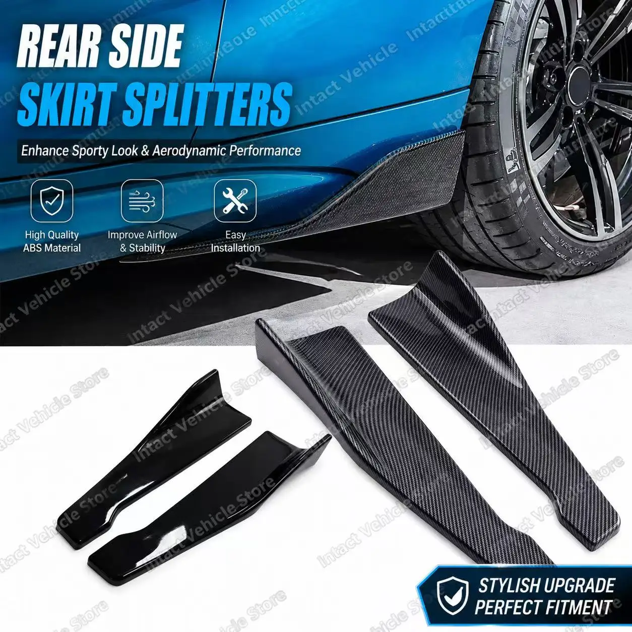 Universal Car Bumper Lip Spoiler Front Rear Splitter Diffuser Strip Scratch Protector Auto Body Styling Accessories