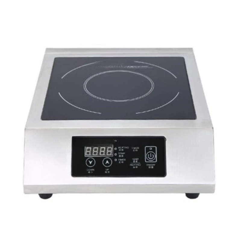 3500W Commercial Induction Cooktop, Touch Screen Portable Electric Stove with Fast Heating Battery Power
