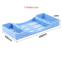 5/7/10 Holes Dental Sterilization Rack For Composite Resin Filling Spatulas Aesthetic Restoration Placing Box Dentist Instrument