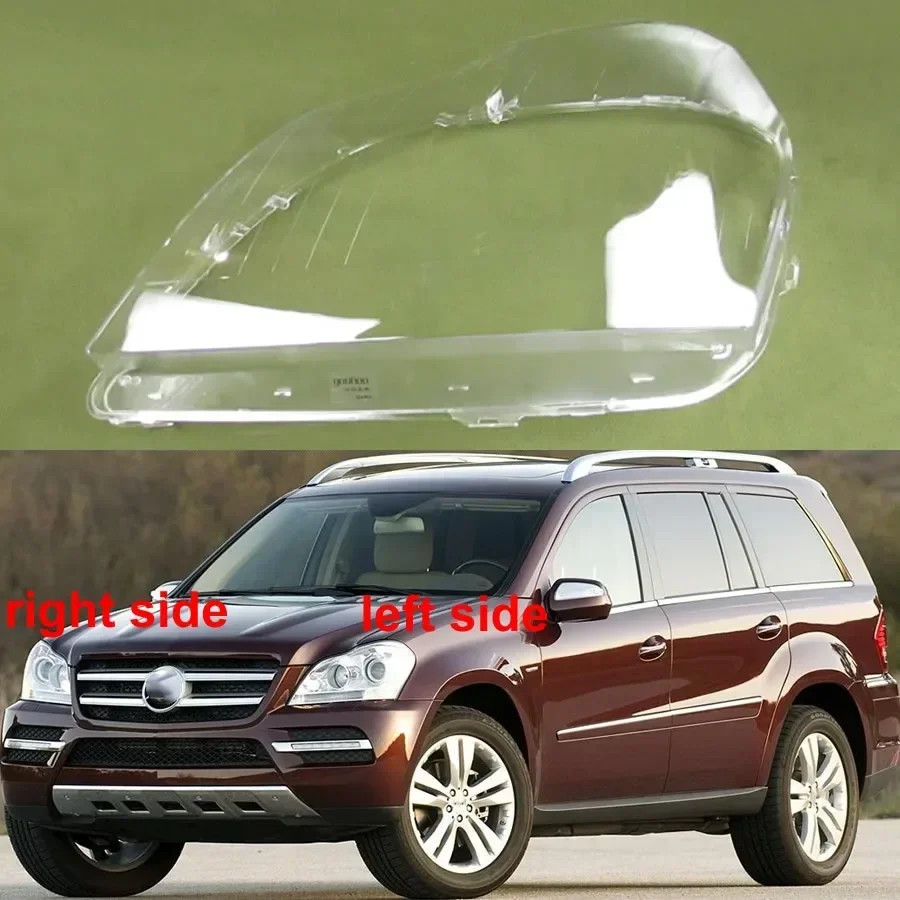 For Benz GL GL350 GL450 2006-2011 Headlight Housing Shell Lamp Shade Lens Transparent Headlamp Cover Plexiglass