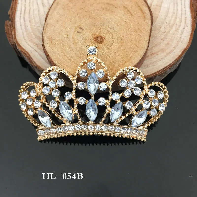 

5 Pcs/Lot Alloy Rhinestone Crown Accessories Jewelry DIY Children's Crown Hair Accessories Kids Headdress Decoration Accessories