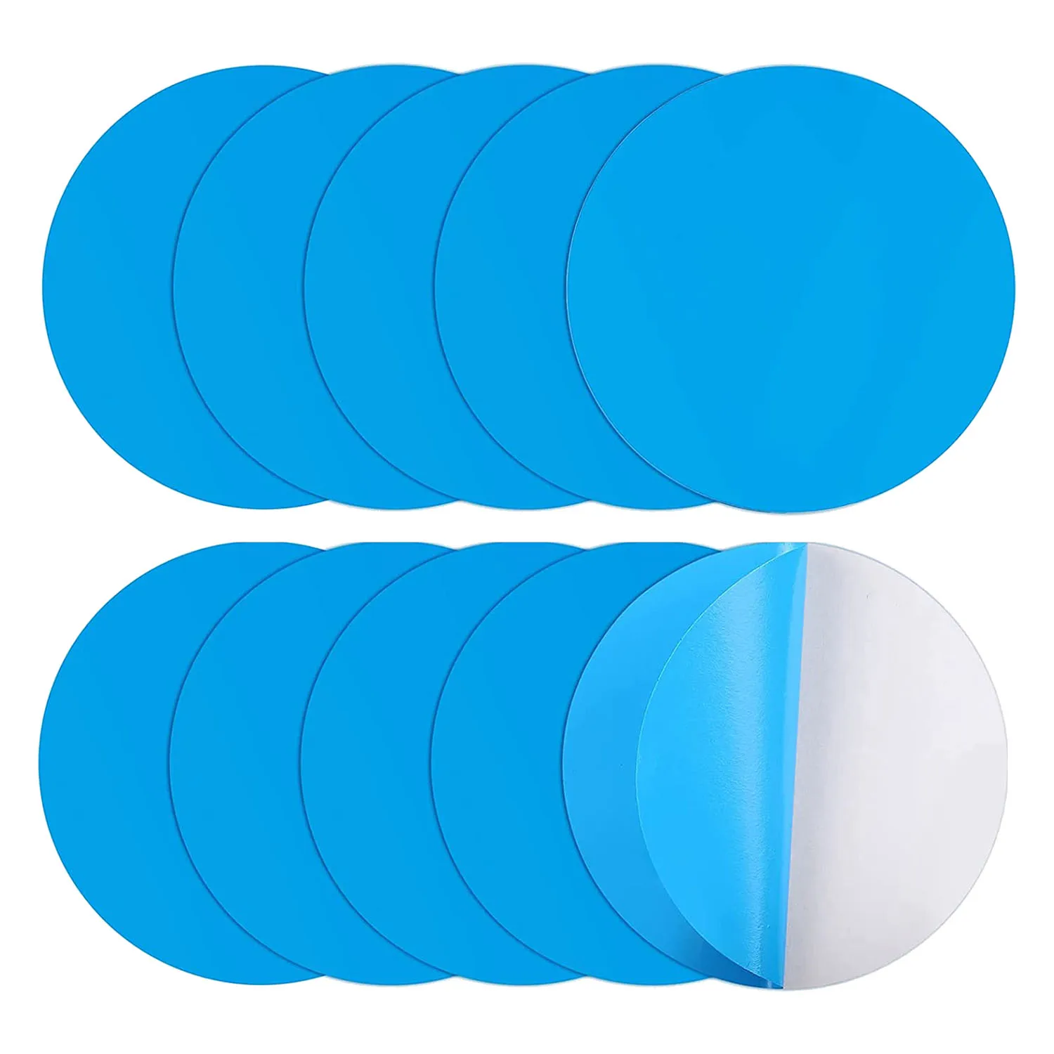 Self-Adhesive Repair Patches for Swimming Pools Pack of 10 PVC Pool Repair Kit Self-Adhesive Underwater Repair Pool