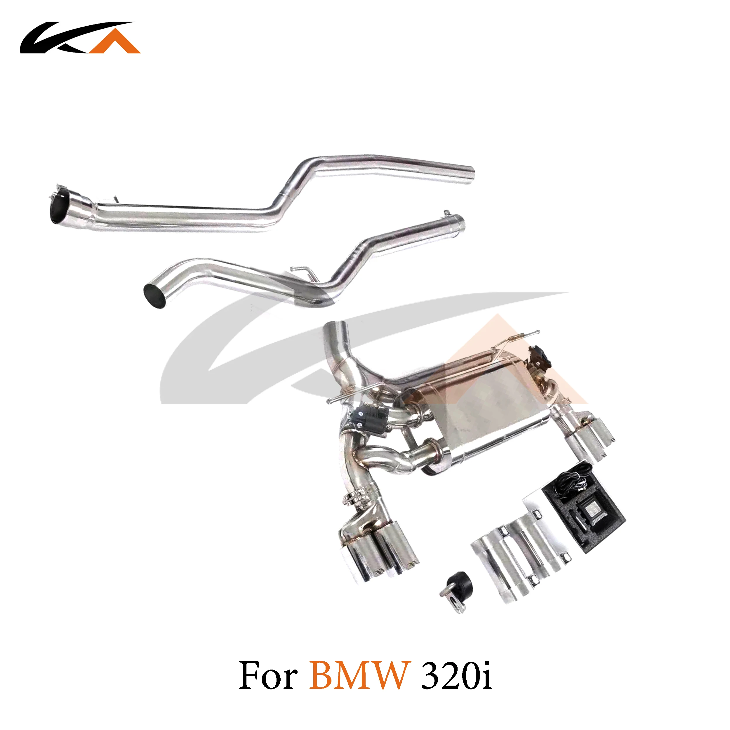 

KA Tuning exhaust system parts stainless catback for BMW 320i B48 2.0T rear section performance muffler valve