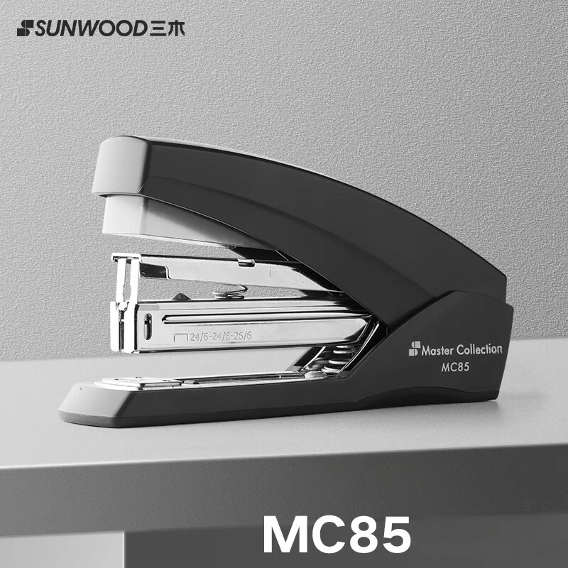 Sunwood  Master Series 50 Sheet Effortless Stapler MC85 Black White