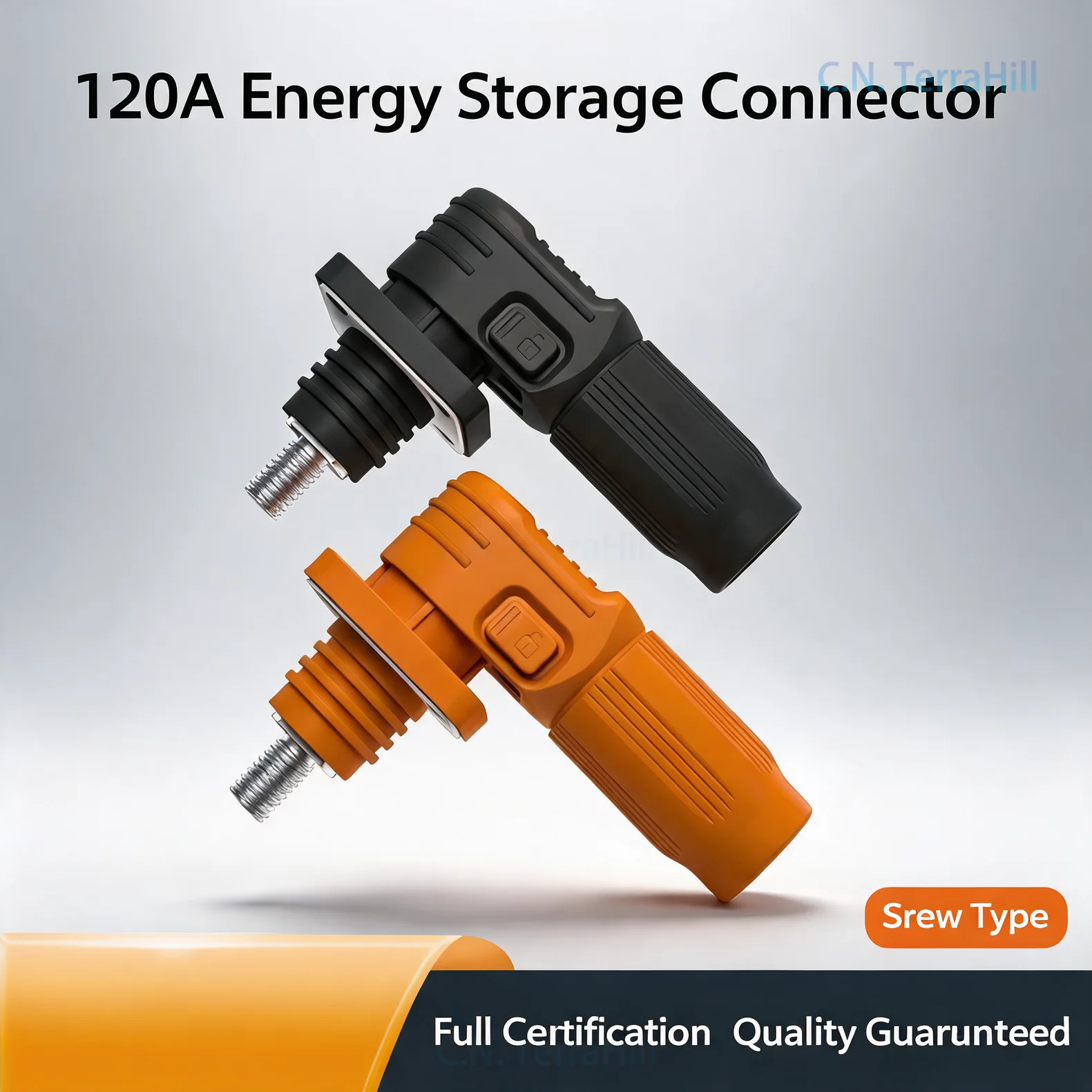 120A Single Core Energy Storage Connector High Voltage Terminal for Industrial Solar Battery Pack
