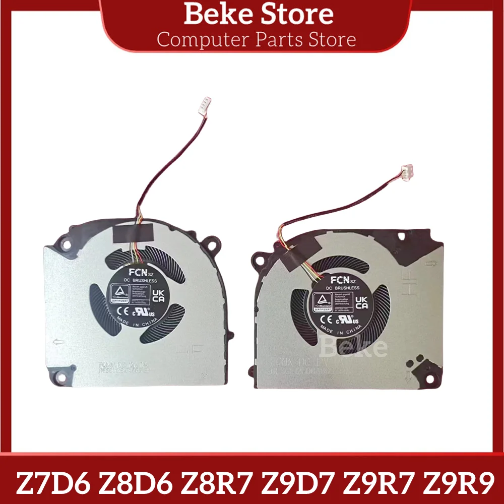 Beke NEW Original Laptop CPU GPU Cooling Fan FOR Hasee Z7D6 Z8D6 Z8R7 Z9D7 Z9R7 Z9R9 G8R9 G9R9 Fast Ship