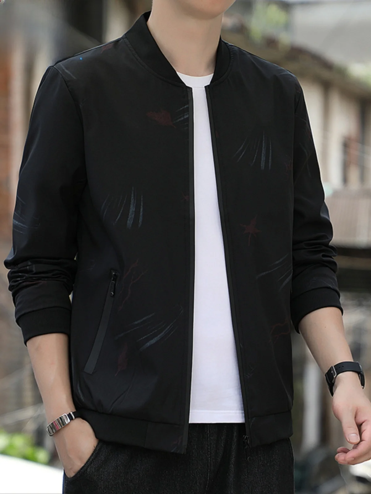 

Мужская повседневная модная куртка Paul 2024, весна-осень, свободный крой, деловой стиль, молодежная, универсальная, утепленная, не требует глажки, из поларфлиса.