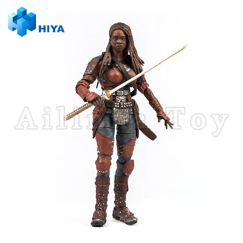 HIYA 1/18 4inch Action Figure Exquisite Mini Series The Walking Dead The Ones Who Lived Michonne  view 4