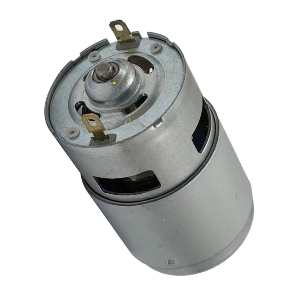 21V DC 775 Motor Replacement for Car Wash Tools Featuring 9 Tooth Pinion Gear Copper Windings and D-Shaft Mechanical Interface