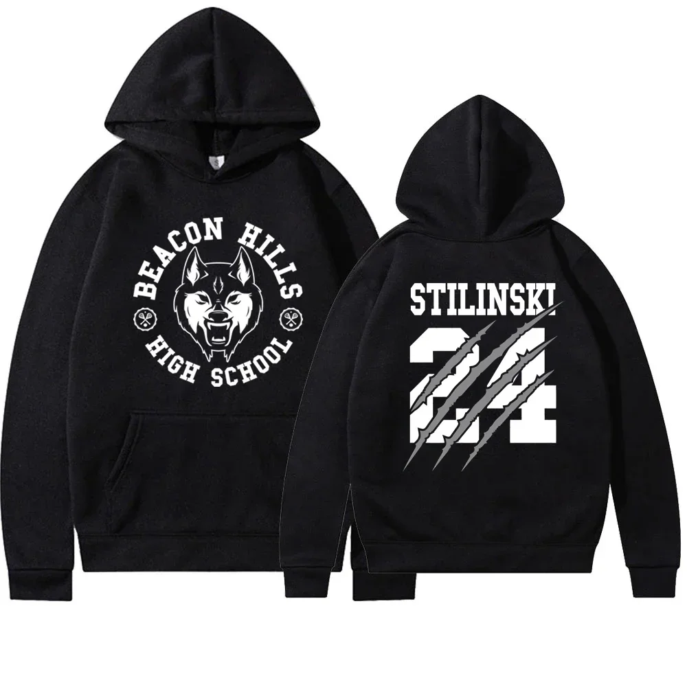 

2025 Teen Wolf Stiles Stilinski 24 Hoodie MCCALL 11 Fashion Print Streetwear Warm Hoodie Long Sleeve Loose Casual Sports Hoodie