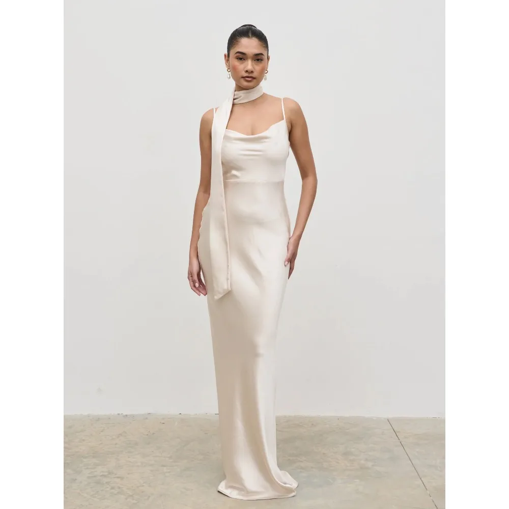 

Customized Spaghetti Straps Mother of Birde Dresses 2026 for Weddings Women Ivory Elegant Evening Dress Satin Formal Party Gowns