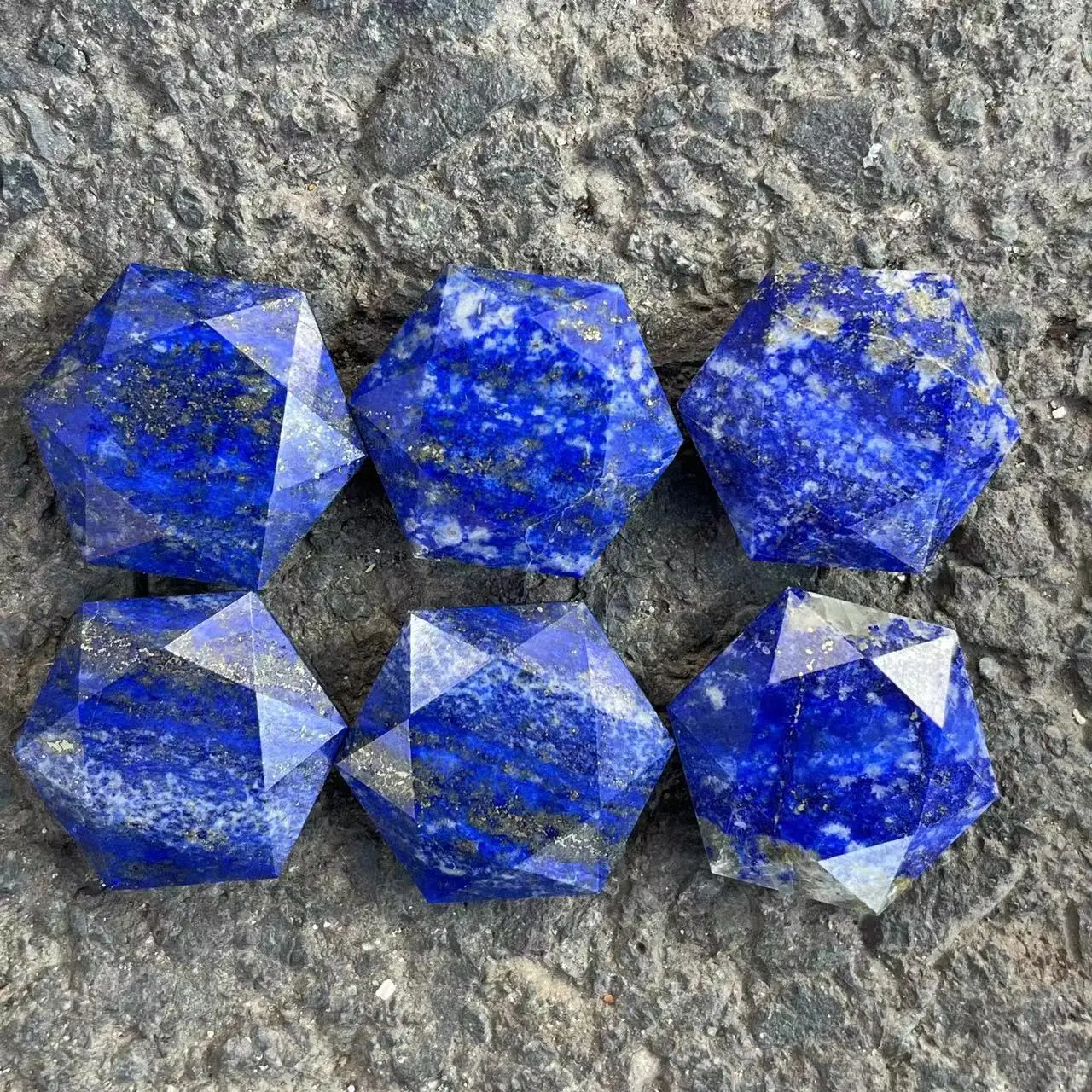 

Natural Stone Lapis lazuli Flat Hexagon Pendant Healing Crystal Women Jewelry Making DIY Necklace Glitter Moonstone