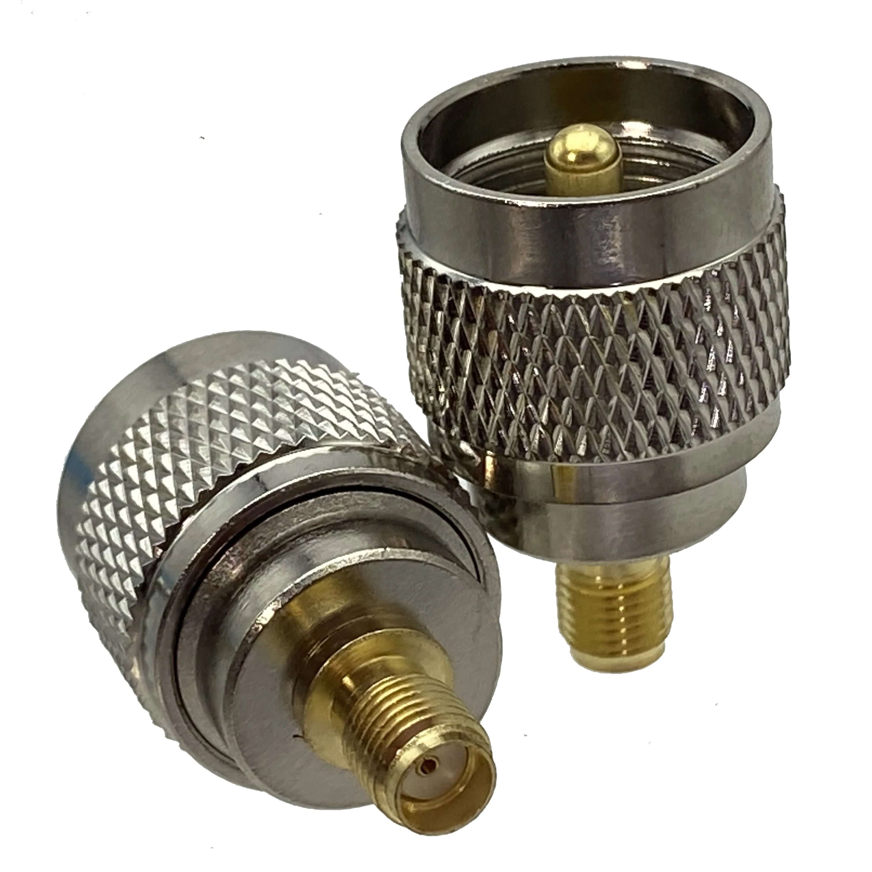 1Pcs UHF SO239 PL259 to SMA Male Plug&Female Jack RF Coax Adapter Connector Wire Terminals Straight