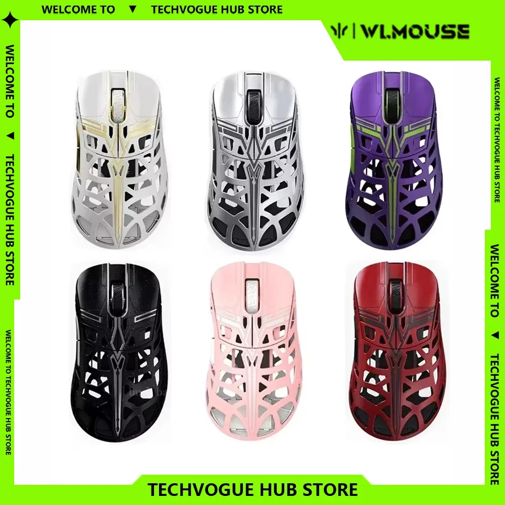 Wanling Wlmouse Sword X Gaming Mouse Wireless 2 Mode Bluetooth Mouse Gaming Lightweight Rgb Wireless Mouse Gamer Office PC Gifts