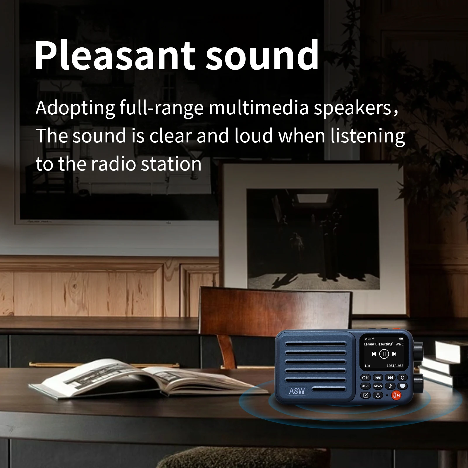 Choyong A8W  Portable Internet Radio(GLOBAL VERSION)  with WIFI&4G FM,Micro-SD Card,All World Digital pocket radio,choyoung